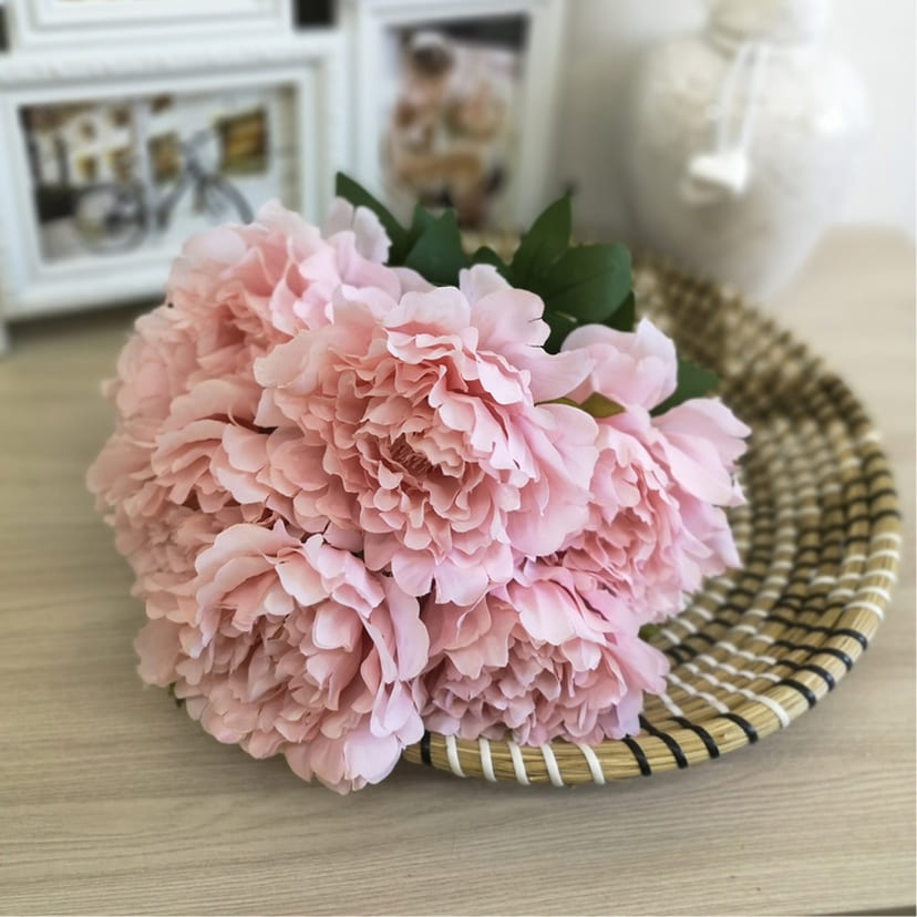 Искусственные цветы в Нижнем Новгороде | Цветы искусственные «Пионы», розовые, букет