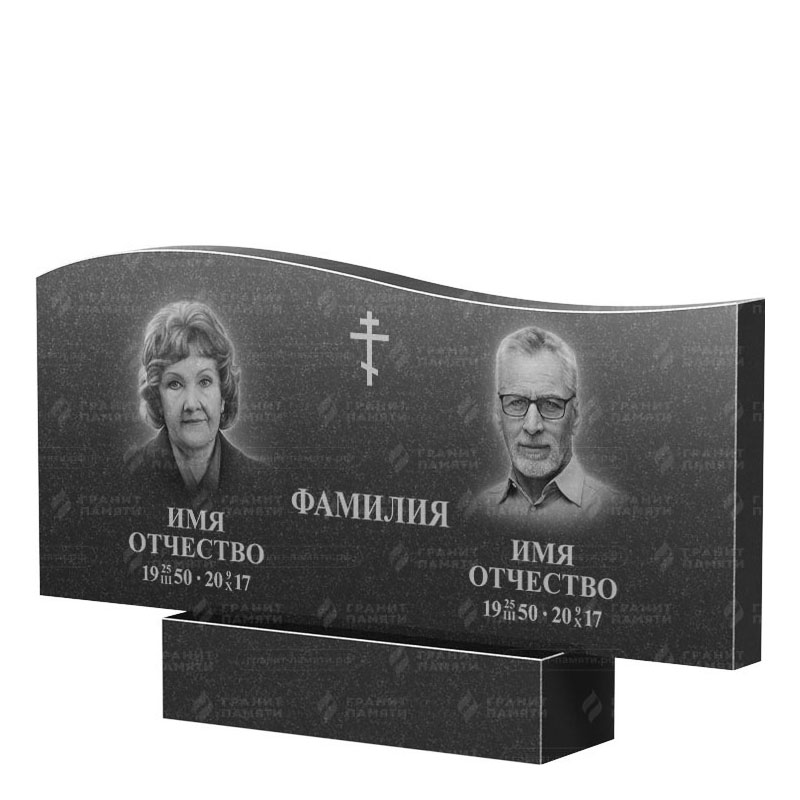 Памятники из гранита двойные в Нижнем Новгороде | Двойной гранитный памятник ФГ-255