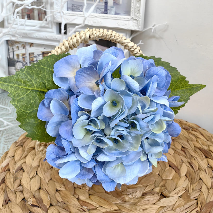 Искусственные цветы в Нижнем Новгороде | Цветок искусственный «Гортензия», голубая, одиночный