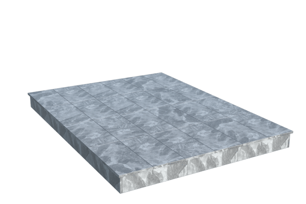 Площадки на могилу в Нижнем Новгороде | Площадка с вертикальной (15 см) мраморной облицовкой