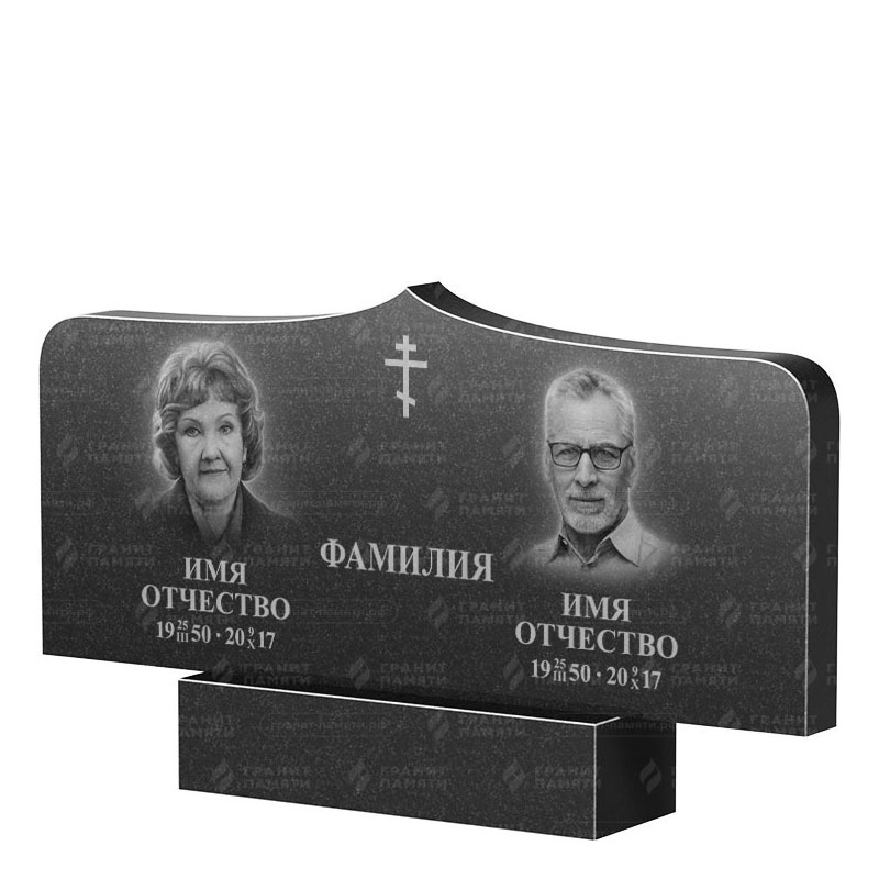 Гранитные памятники в Нижнем Новгороде | Двойной гранитный памятник ФГ-260