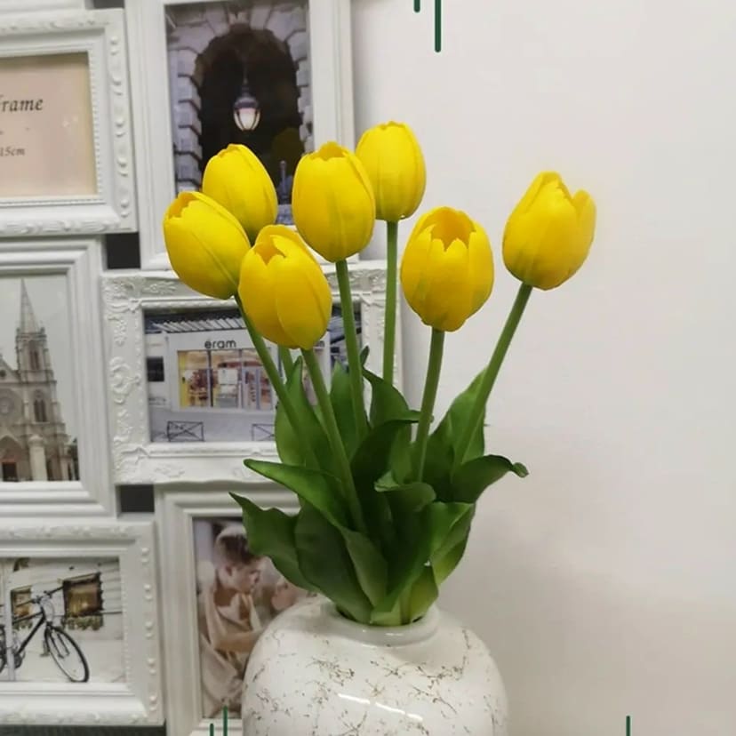 Искусственные цветы в Нижнем Новгороде | Цветы искусственные «Тюльпаны», желтые, букет