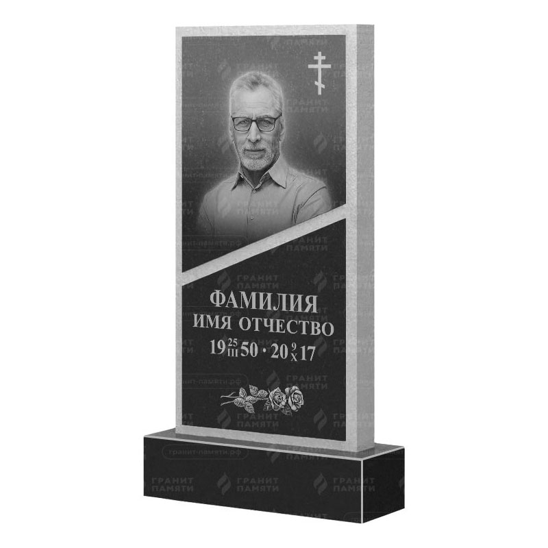 Памятники из гранита вертикальные в Нижнем Новгороде | Гранитный памятник ФГ-164