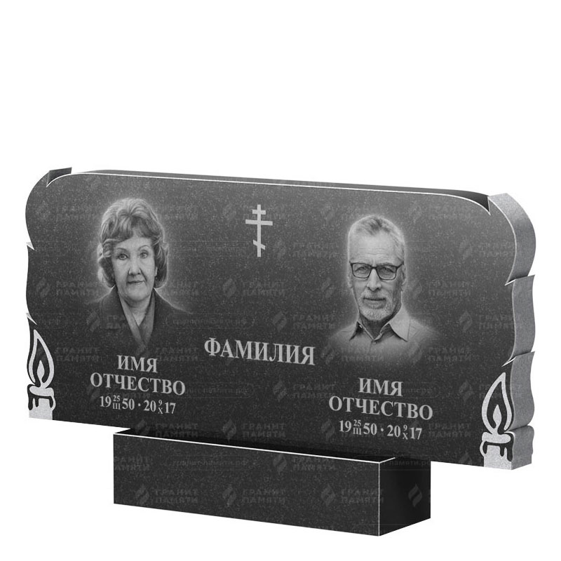Памятники из гранита двойные в Нижнем Новгороде | Двойной гранитный памятник ФГ-133