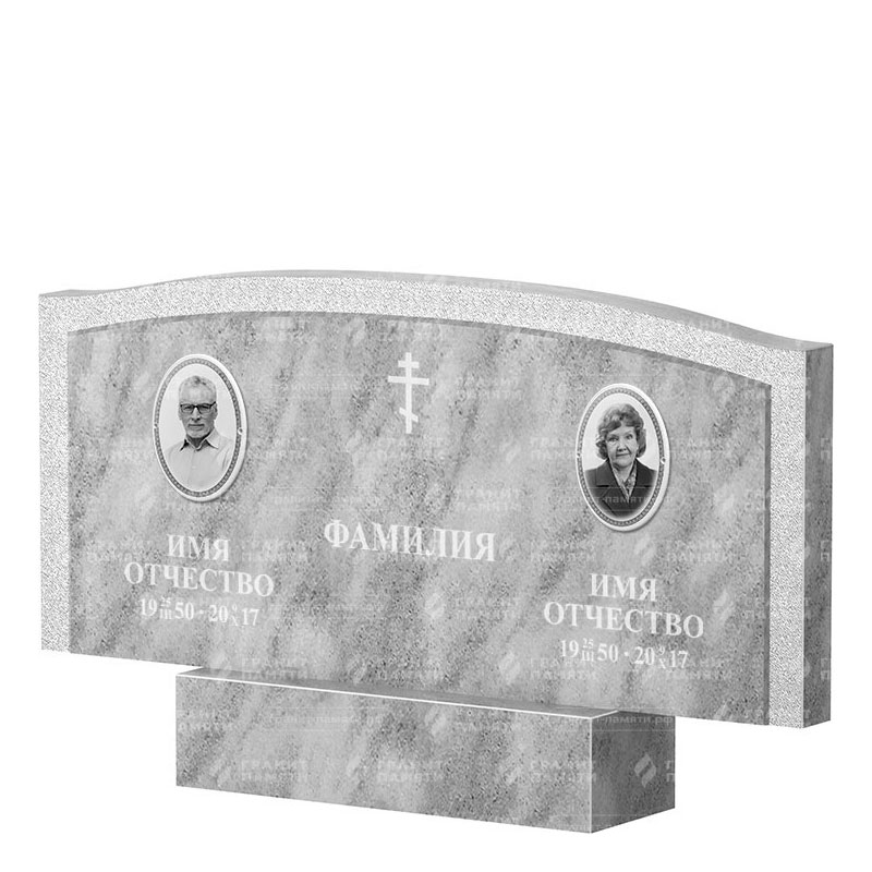 Памятники из мрамора в Нижнем Новгороде | Двойной мраморный памятник ФМ-131