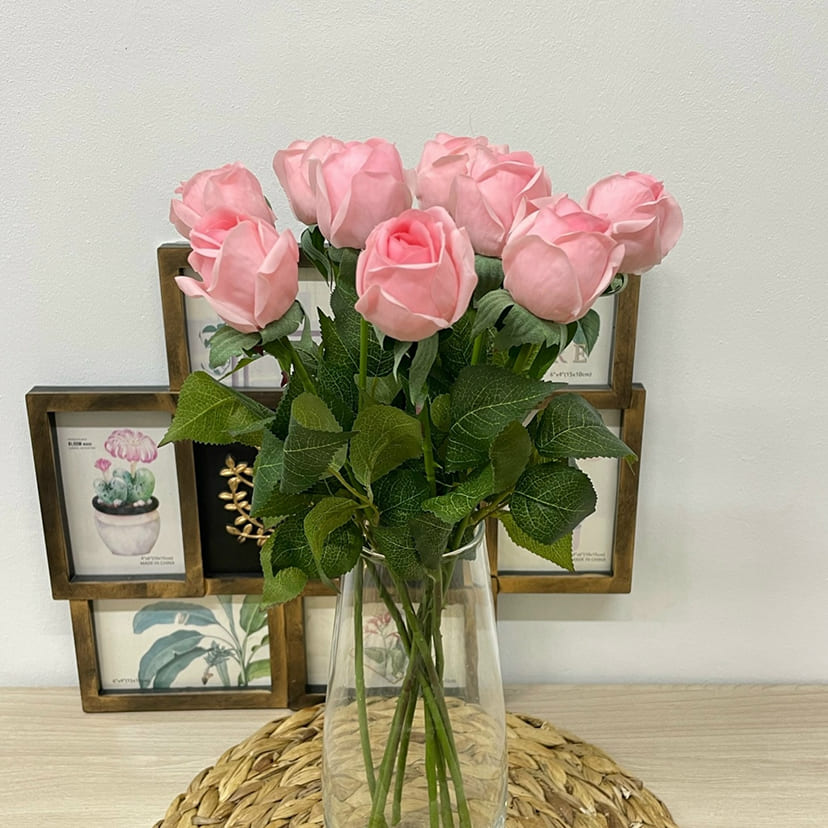 Искусственные цветы в Нижнем Новгороде | Цветок искусственный «Роза», нежно-розовая, одиночный