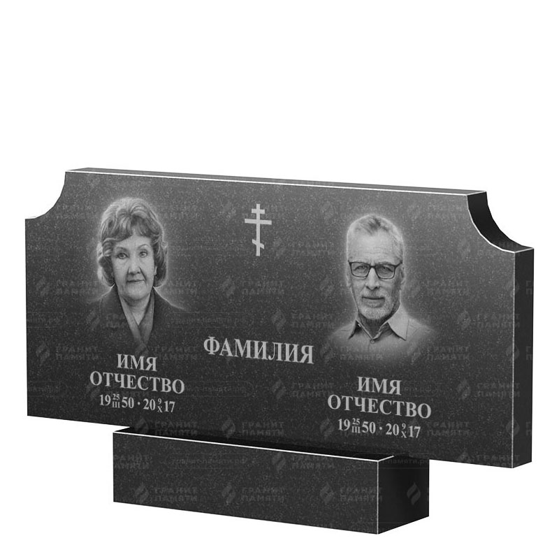 Памятники из гранита двойные в Нижнем Новгороде | Двойной гранитный памятник ФГ-253