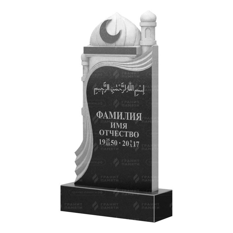 Мусульманские памятники на могилу в Нижнем Новгороде | Гранитный памятник ФГ-228