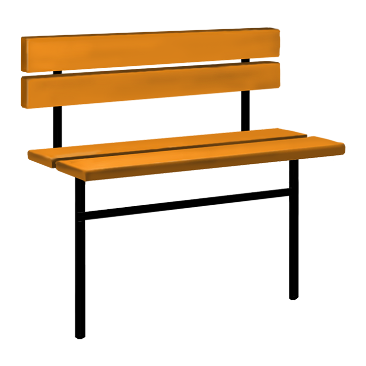 Металлические оградки, столы, скамейки в Нижнем Новгороде | Скамейка №3 со спинкой