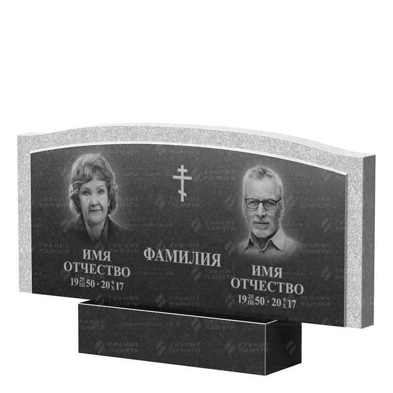 Памятники из гранита двойные в Нижнем Новгороде | Двойной гранитный памятник ФГ-131