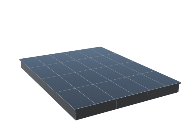 Площадки на могилу в Нижнем Новгороде | Площадка с вертикальной (15 см) облицовкой гранитом Габбро
