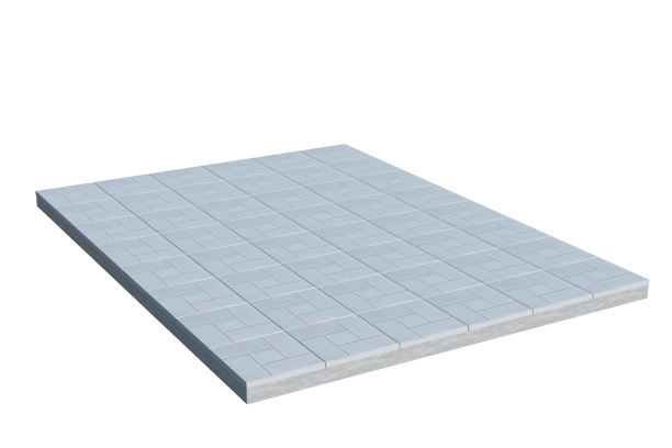 Площадки на могилу в Нижнем Новгороде | Площадка с тротуарной плиткой