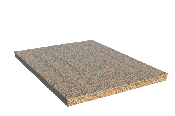 Площадки на могилу в Нижнем Новгороде | Площадка с вертикальной (10 см) облицовкой Южно-султаевским гранитом