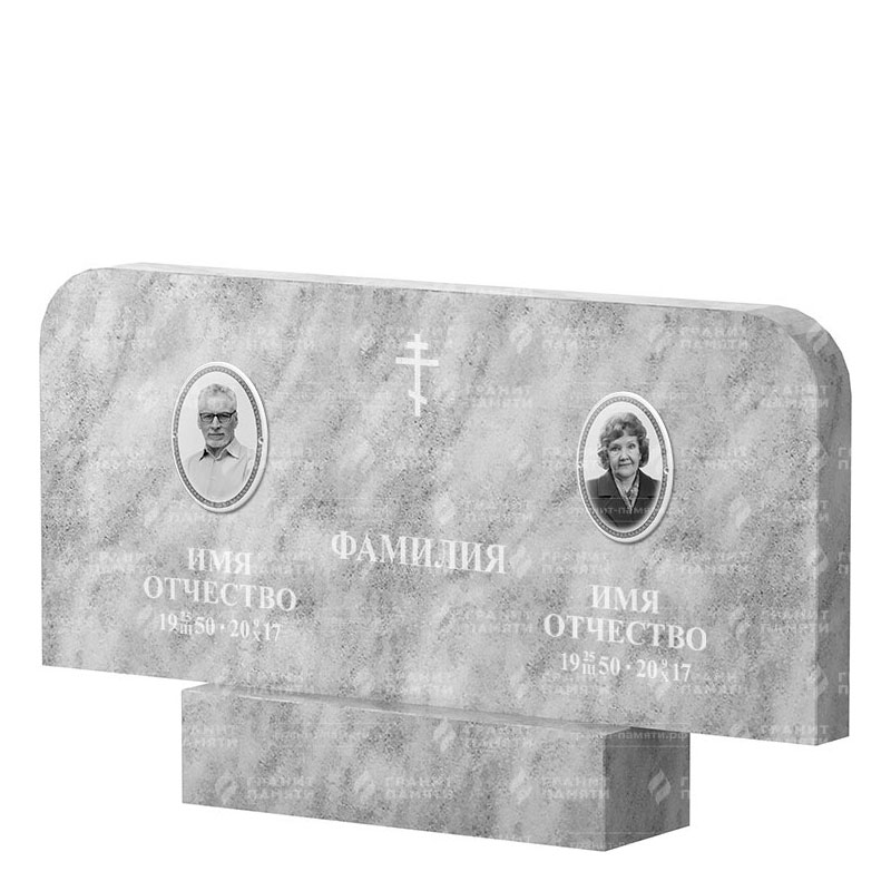Памятники из мрамора в Нижнем Новгороде | Двойной мраморный памятник ФМ-254