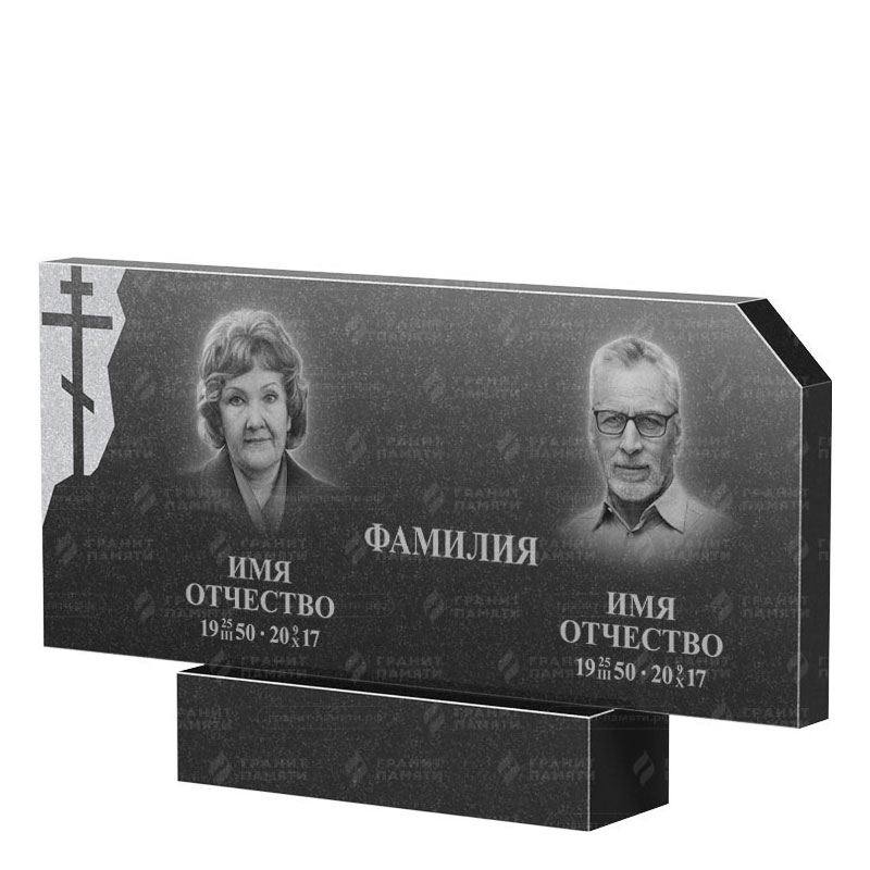 Памятники из гранита двойные в Нижнем Новгороде | Двойной гранитный памятник ФГ-134