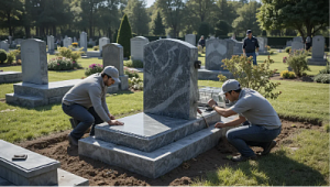 Установка памятника на могилу: как заказать и на что обратить внимание